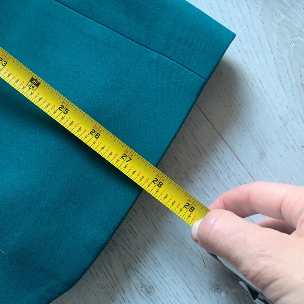 Express Teal Women's Blazer size S NWT classic elegant one button career preppy - Picture 4 of 9